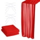 thumbnail image 1 of Camino de mesa de Gasa Unique Bargains 2 Paquete 10 Pies 28 x 120 Pulgadas Rojo, 1 of 6