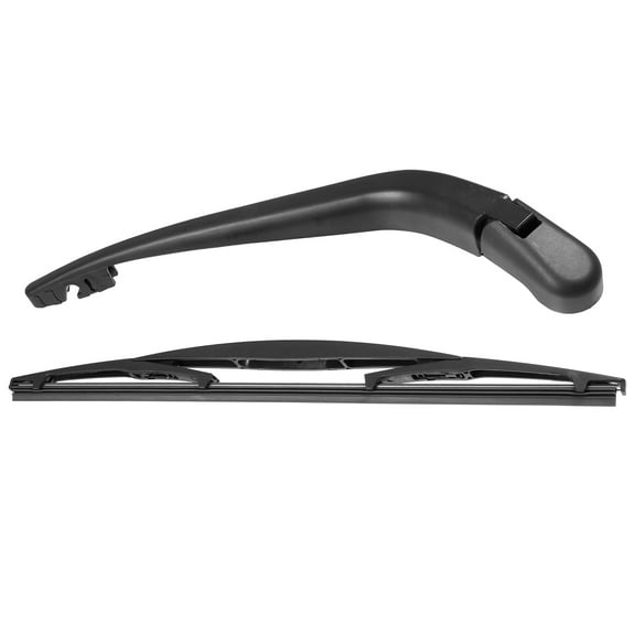 Unique Bargains 14inch Car Rear Windshield Wiper Blade Arm Set for Nissan Note Mk1 E11 MPV 2006-2012 Black