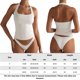 thumbnail image 2 of Chaleco Top básico para mujer, ajustado, chaleco Halter para mujer, Top con cuello redondo, estilo Y2K, atuendo diario Kuymtek Blanco T M para Mujer, 2 of 9