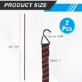 thumbnail image 2 of Uxcell 118" Adjustable Bungee Cords with Hook, 2Pcs Heavy Duty Outdoor Elastic Bungee Straps for Securing Luggage Moving Cargo, Red, 2 of 7