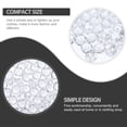 thumbnail image 4 of EeaseCA 50pcs Clear Crystal Button Adorable Shirt Button Simple Sweater Fasteners Delicate Sewing Buttons Coat Button Accessory for Man Woman Baby DIY (White), 4 of 9