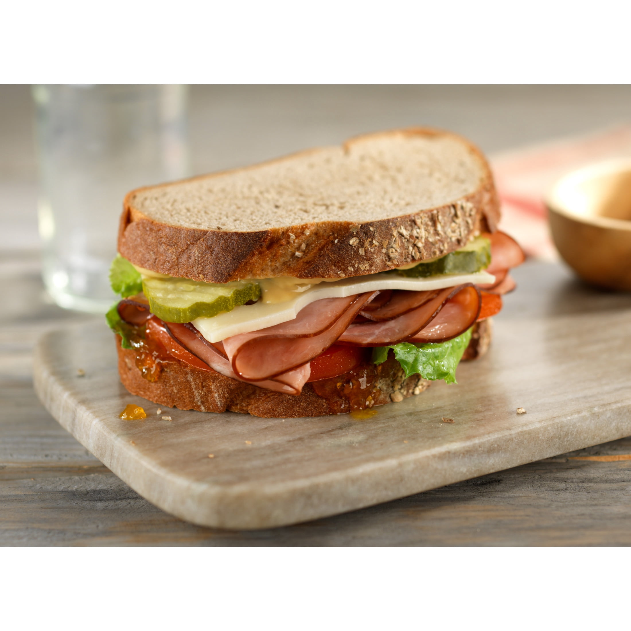 Hillshire Farm Ultra Thin Sliced Refrigerated Lunch & Deli Meats, 16 oz, Smoked Ham Family Size Plastic Resealable Tub