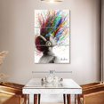 thumbnail image 3 of Elephant Stock Music Me Wall Art - Vertical Multi Panel Canvas - Living Room Wall Decor - Music Multi Panel - Beige And Gray Decor By Ashvin Harrison - 32" x 50", 3 of 8