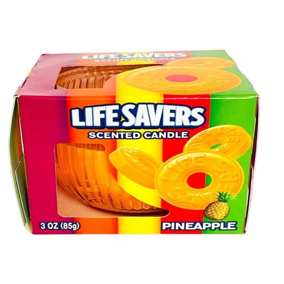 Vela perfumada Life Savers Pineapple, tarro de 90 ml, 25 h de duración