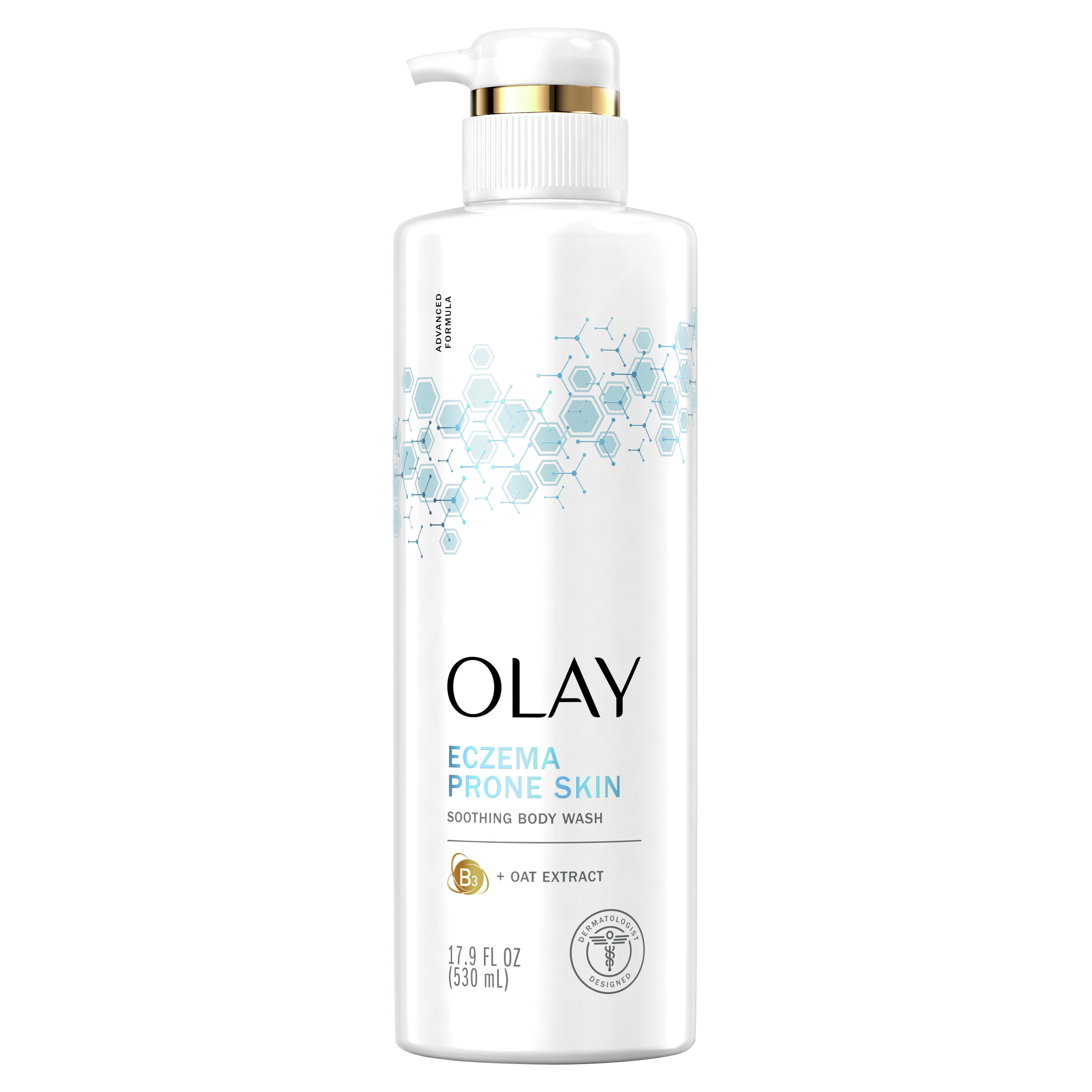 Olay Soothing Body Wash with Vitamin B3 Complex and Oat Extract, 17.9 fl oz