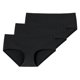 thumbnail image 1 of SCHIESSER panty para damas, paquete de 3 - Algodón invisible, sin costuras, paquete de ventajas Negro/Negro/Negro M (Medium), 1 of 3