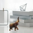 thumbnail image 4 of USHOBE mini elephant statue Elephant Statue Light Brown 1Pack Office Decoration, 4 of 8