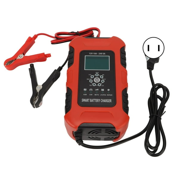 Auto Battery Charger,Smart Battery Charger Automatic Smart Battery Charger Stage Battery Charger User-Friendly Design