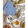 thumbnail image 4 of Navy Blue Stripe Kitchen Dish Towels for Drying Dishes Set of 4, Modern White Vertical Striped Geometric Waffle Weave Microfiber Hand Tea Bathroom Towels Quick Dry & Absorbent Towel 15.7x23.6, 4 of 7