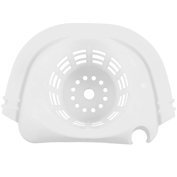 WEUVEB White Plastic Mop Bucket with Quick Drainage, Home Cleaning Basket for Efficient Water Removal