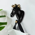 thumbnail image 2 of CSChome Animal Head Shape Wall Mounted Punch Free Non Slip Hook Multi Purpose Clothes Hat Towel and Key Hanger, 2 of 7