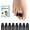 Black, variant on Welnove Hammer Toe Straightener - 8 Pack Broken Toe Wraps - Hammer Toe Corrector for Women - Toe Splints for Crooked Toes, Curled Toes, Bent Toes - (Large, Beige)