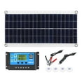 thumbnail image 1 of 20W Polycrystalline Solar Panel with Intelligent Controller, Dual USB Ports, 19.6-20% Efficiency, 18V/1.1A Output, ABS Material, LCD Display for Camping, Hiking, Emergencies – Includes Suckers,, 1 of 7
