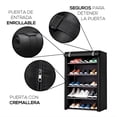 thumbnail image 5 of Zapatera de 5 Niveles Multifuncional | Estante para Zapatos | Almacenamiento de Calzado de Acero Inoxidable | Closet Organizador para Tenis | Tela Impermeable, 5 of 5