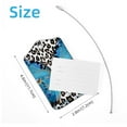 thumbnail image 4 of PhooArto 2 PCS Luggage Tag for Suitcase Bag Tags for Backpacks Baggage Handbag School Instrument Tag Label, Leopard Print Blue Butterfly, 4 of 6