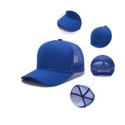 OTTO CAP 5 Panel High Crown Mesh Back Trucker Hat, Polyester Foam Front, Maroon, 6PCS Set Pack