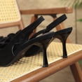 thumbnail image 6 of KEGIRLOM Women's Fashionable And Versatile Solid Color Floral Embellished Closed-Toe Shoes Plus Size Spring/Summer Trendy And Comfortable High Heels Shoes Black 5.5, 6 of 9