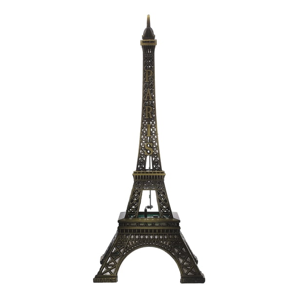 FELTECHELECTR Lámpara LED decorativa con estatua de torre, lámpara de escritorio artesanal arquitectónica, adorno