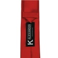 thumbnail image 4 of Skinny Red Ties by K. Alexander 2 Inch Solid Mens Neckties, 4 of 4