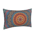 thumbnail image 2 of Naloa Mandala Pillowcase, Throw Pillowcase, Wrinkle-Free, Stain-Resistant with Hidden Zipper for Bedroom Sofa - 20"x30", 2 of 9