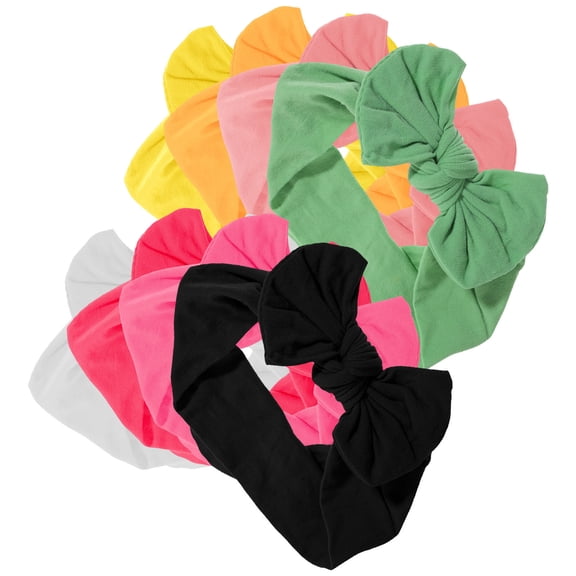 NIAIZEK Large Bow Headbands for Babies and Toddlers, Assorted Colors, Soft Comfortable Hair Accessories for Photo Sessions