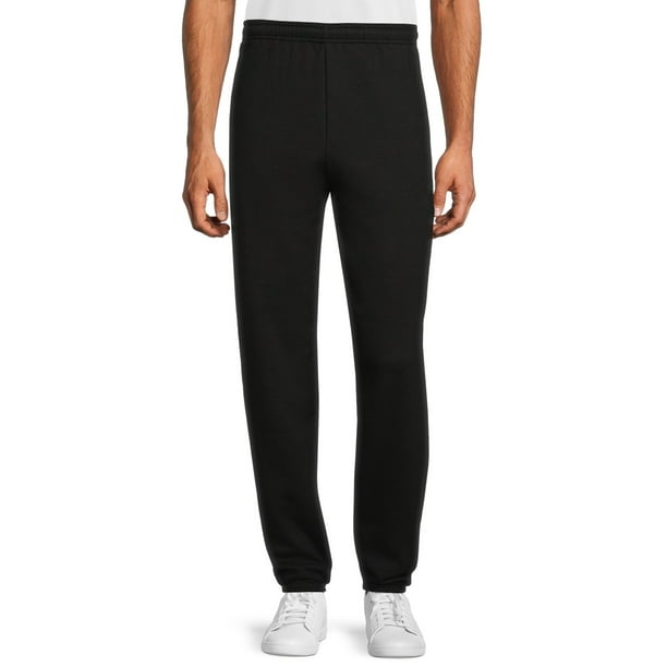 Athletic Works Men's Fleece Elastic Bottom Sweatpants, Sizes S-4XL ...