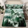 thumbnail image 2 of Feelyou Teen Wildlife Duck Queen Sheet Sets, Farmhouse Nature Scenery Bed Set, 4pcs, 2 of 7