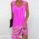 thumbnail image 4 of Vestido de Verano para Mujeres sin Mangas Estilo de Bolsillo con Cuello en V, Color Sólido Y Cómodo Vestido de Verano Casual, 4 of 5