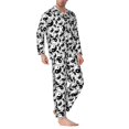 thumbnail image 2 of Sikiie Yin And Yang Mens Pajama Set, Soft Warm Long Sleeve Sleepwear, Cozy Button-Down Pjs for Men-XX-Large, 2 of 7
