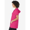 thumbnail image 3 of Woman Within Plus Size Short-Sleeve Hoodie, 3 of 4