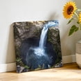thumbnail image 2 of Waterfall Landscape Canvas Wall Art for Living Room, Country Nature Rock Leaf Water Spray Wall Decor Framed Artwork Pictures Ready to Hang for Bedroom Office Home Decor, 2 of 9