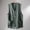 Army Green, variant on LADIGASU Men Solid Color Summertime Casual Retro Sleeveless Button V-neck Collar Waistcoat Shirt