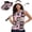 Cute Butterfly, variant on Womens Sleeveless Golf Shirts with Adjustable Sun Visors for Women 250th Anniversary USA Flag 2 Piece Athletic Tennis Shirts and Sun Hat, Size XS