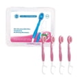 thumbnail image 2 of Fiudx Cepillo de Dientes 5 En 1, Compacto de Viaje con Hilo Dental y Raspador de Lengua, Minicepillo Sin Enjuague con Pasta de Dientes, Cuidado Bucal para Viajes, Oficina o Camping, Sabores Variados, 2 of 6