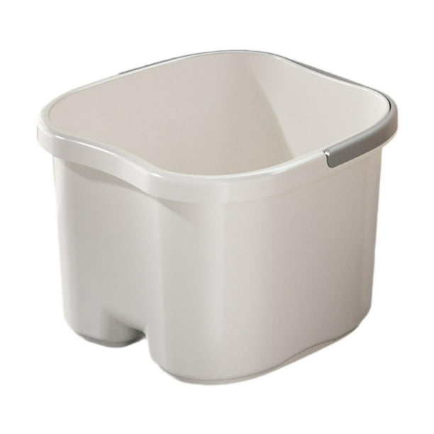Bañera para pies, cómoda y portátil, con asa, resistente, para lavar los pies Pequeño sin tapa