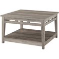 thumbnail image 1 of Parker 30" Farmhouse Square Coffee Table in Gray Wash, 1 of 4