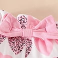 thumbnail image 7 of Paguaki Baby Girl Clothes Toddler Baby Girl Clothes 3 6 9 12 18 24 Months Summer Outfits Solid Short Sleeve Sweatshirt Tops +Romper Shorts Set, 7 of 7