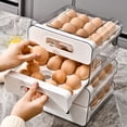 thumbnail image 6 of Egg Holder for Fridge,Large Egg Holder for Refrigerator,Upgrade Egg Storage Container Organizer Bins,Clear Plastic Storage Container,Egg Fresh Storage Box,Egg Fresh Storage Box for Fridge 2 Layer, 6 of 6