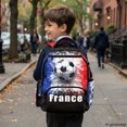 thumbnail image 6 of Chririnla Soccer Paint Splatter Breathable Book Bag for School Travel, Lightweight Multi Pocket 600D Polyester Travel Daypack, 6 of 9