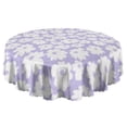 thumbnail image 5 of Round Tablecloth Daisy Floral 60 Inch Wrinkle Resistant Table Cover for Kitchen Dining, 5 of 5