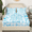 A Baby Blue, variant on Blue Bowknot Fitted Sheet Queen Size,Cartoon Cherry Stars Daisy Flowers Princess Bedding Set,Girls Women Room Decor,Bow Geometric Plaids Patchwork Dreamy Bed Sheet,2 Pillowcases(No Flat)