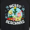 thumbnail image 3 of SpongeBob SquarePants - Merry Beachmas - Women's Lightweight French Terry Long Sleeve Shirt, 3 of 6