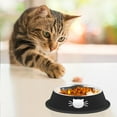 thumbnail image 6 of 2 Pack/ 3 Pack Cat Bowls Non-Slip Stainless Steel Small Cat Food Bowls, Unbreakable Thicken Cat Feeder 7 Oz Cat Dishes Suitable for Indoor Small Pets Removable Rubber Base, Easily Clean Lovely Color, 6 of 7