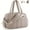 Gray, variant on Sports tote bag, women's gym bag with wet and dry compartments, women's short-trip travel bag, waterproof sports and fitness bag, carry-on bag (black)