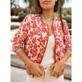 thumbnail image 5 of Women'S Full Zip Up Linen Casual Jackets Loose Boho Jacket Long Sleeve Tree Leaf Outerwear Mixed Color 3 S, 5 of 9