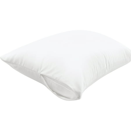 Mainstays Cotton Touch Zippered Pillow Protector, Standard/Queen, 2 Pack