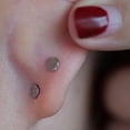 thumbnail image 5 of 18G Flat Back Earrings Studs-Hypoallergenic F136 Implant Grade Titanium Cartilage Stud Earring | Internally Threaded Cubic Zirconia Nose Stud Lip Medusa Tragus Helix Piercing Jewelry, 5 of 9