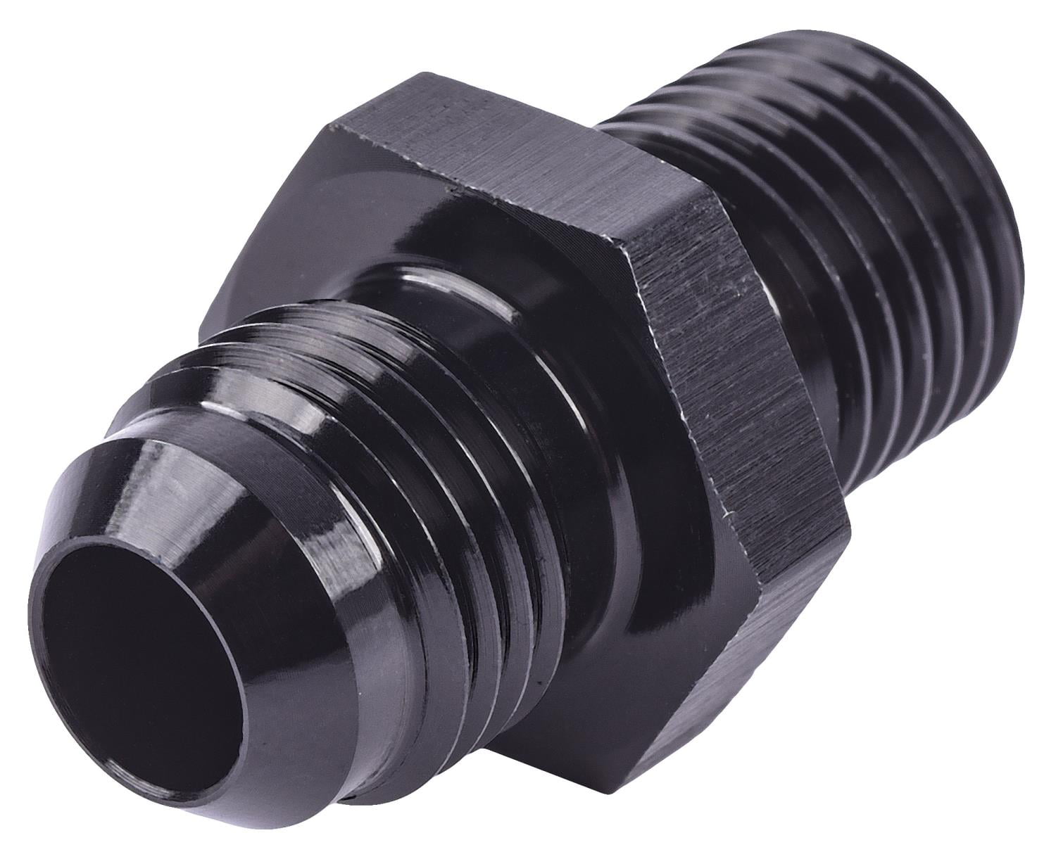 Black Anodized Straight Aluminum Male Flare 10 AN to M18 x 1.5 Male Metric Thread Pipe Fuel Fitting Adapter