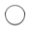 thumbnail image 2 of 10k White Gold 4mm Light Half Round Band Ring Size 7.5 Ring for Women and Men - 2.7 Grams, 2 of 2