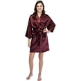thumbnail image 4 of Intimo Womens Poly Charmeuse Robe, 4 of 4